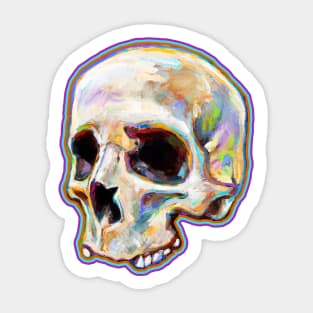 Dark Academia Skulls and Shrooms Pattern By Robert Phelps Sticker